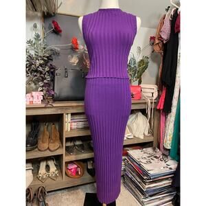 $330 Cotton Citizen Capri Muscle Tank & Midi Skirt 2-Pc Set Size Small